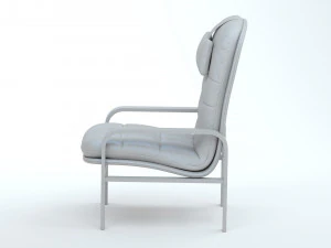 High Back Armchair 3D Model