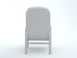 High Back Armchair Model 3D