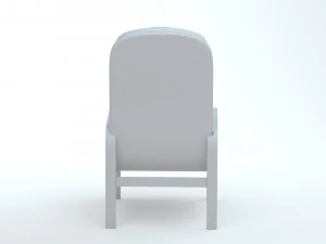 High Back Armchair 3D Model