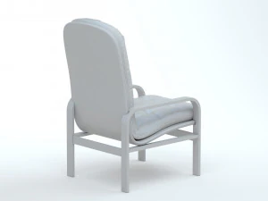High Back Armchair 3D Model