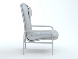 High Back Armchair 3D Model