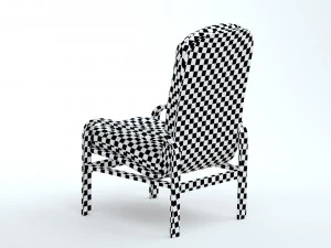 High Back Armchair 3D Model