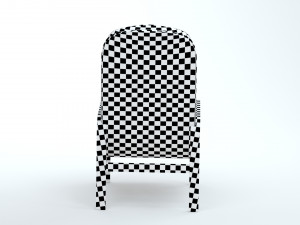 High Back Armchair Model 3D