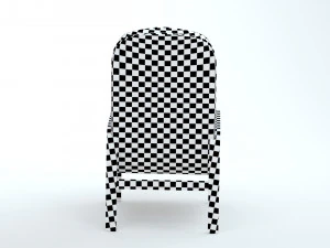High Back Armchair 3D Model