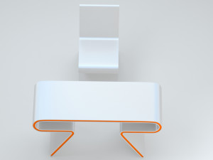 Omega Chair and Desk Model 3D