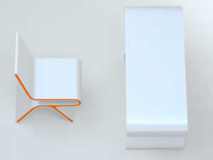 Omega Chair and Desk Model 3D