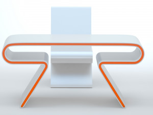 Omega Chair and Desk Model 3D