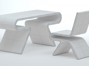 Omega Chair and Desk Model 3D
