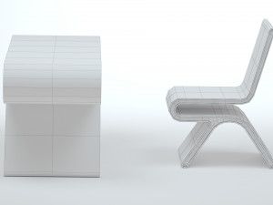 Omega Chair and Desk Model 3D