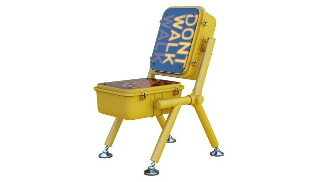 Road Tested Chair Modèle 3D .c4d .max .obj .3ds .fbx .stl .blend 