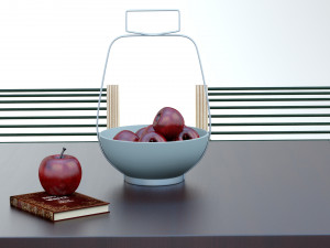 Collapsible Wood Chair and Table Modello 3D