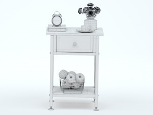 VECELO Table Night Stand Modèle 3D