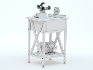 VECELO 테이블 나이트 스탠드 3D 모델