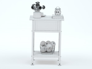 VECELO Table Night Stand Modèle 3D