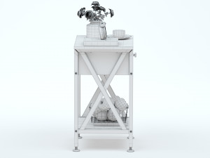 VECELO Table Night Stand Modèle 3D