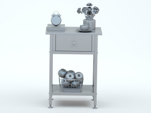 VECELO Table Night Stand Modèle 3D