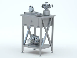 VECELO 테이블 나이트 스탠드 3D 모델