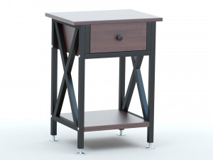 VECELO Table Night Stand 3D 모델