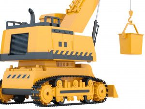 Toy Crane Super Power 3D मॉडल