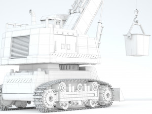 Toy Crane Super Power 3D मॉडल