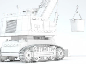 Toy Crane Super Power 3D Model