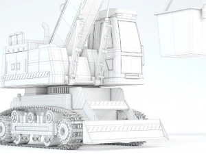 Toy Crane Super Power 3D Model