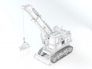 Toy Crane Super Power 3D मॉडल