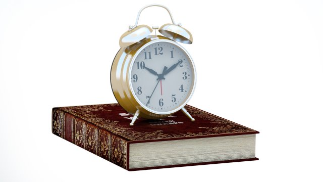 Alarm Clock 3D Model .c4d .max .obj .3ds .fbx .stl .blend 