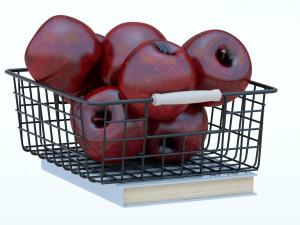 Basket of Apples 3D 模型