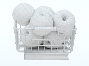 Basket of Apples 3D Модель