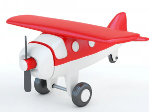 Іграшка Червоний літак 3D Принт Модель