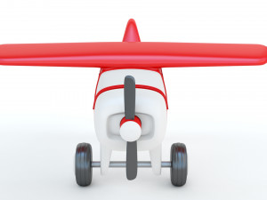 Toy Red Plane 3D Baskı Modeli