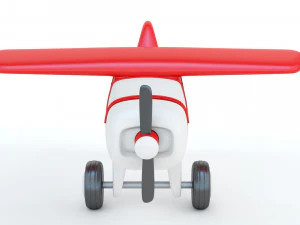 Toy Red Plane 3D Print Model