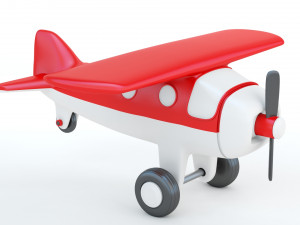 Toy Red Plane 3D Baskı Modeli