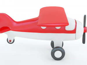Toy Red Plane 3D Print Model