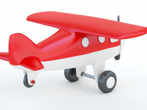 Toy Red Plane 3D Baskı Modeli