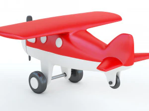 Toy Red Plane 3D Print Model
