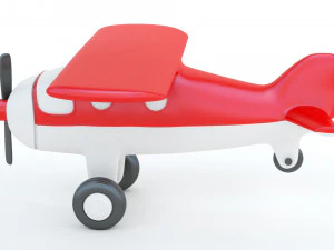 Toy Red Plane 3D Print Model
