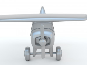 Toy Red Plane 3D Baskı Modeli