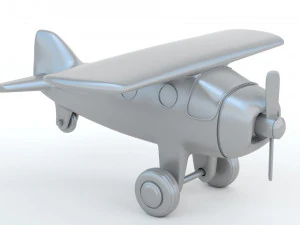 Toy Red Plane 3D Print Model