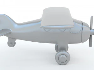 Toy Red Plane 3D Print Model