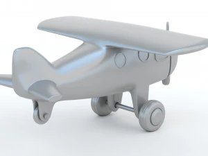 Toy Red Plane 3D Print Model