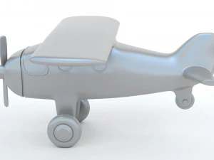 Toy Red Plane 3D Print Model