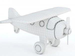 Toy Red Plane 3D Print Model