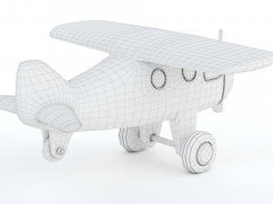 Toy Red Plane 3D Baskı Modeli