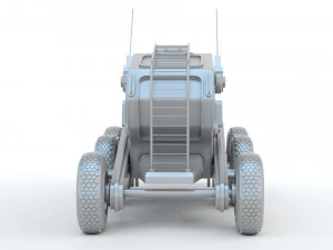 Sci-Fi Truck 3D Print Model