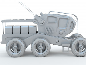 Sci-Fi Truck Modèles 3D en vedette