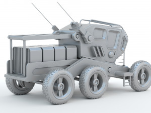 Sci-Fi Truck Modèles 3D en vedette