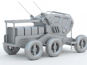 Sci-Fi Truck 3D Print Model