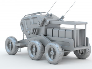 Sci-Fi Truck Modèles 3D en vedette